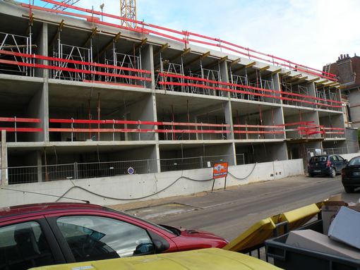  construction d'un immeuble, rue des Filles Dieu